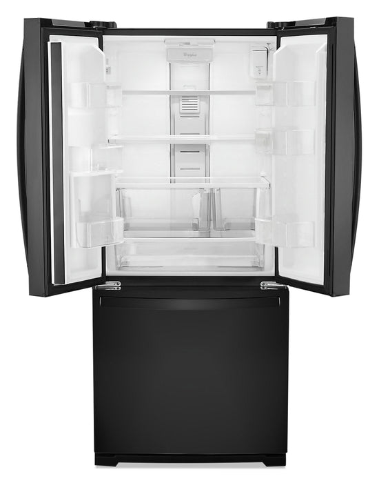 Whirlpool 30\" 20 Cu. Ft. French-Door Refrigerator - Black - WRF560SEHB