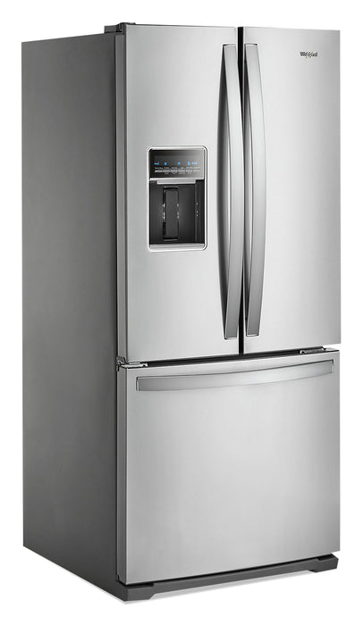 Whirlpool 30\" 20 Cu. Ft. French-Door Refrigerator - Fingerprint Resistant Stainless Steel - WRF560SEHZ