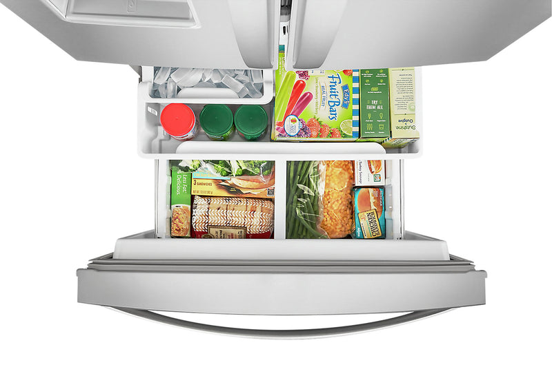 Whirlpool 30\" 20 Cu. Ft. French-Door Refrigerator - Fingerprint Resistant Stainless Steel - WRF560SEHZ