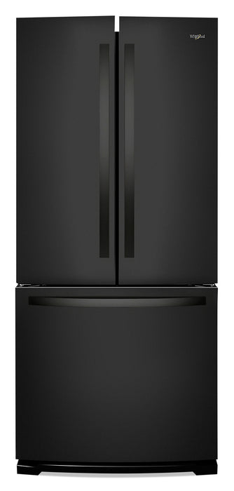Whirlpool 30\" 20 Cu. Ft. French-Door Refrigerator - Black - WRF560SMHB