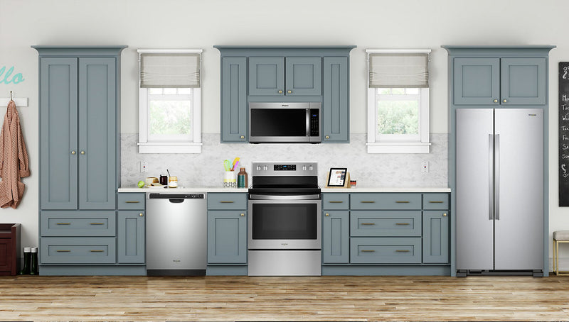 Whirlpool 36\" 25 Cu. Ft. Side-by-Side Refrigerator - Monochromatic Stainless Steel - WRS315SNHM