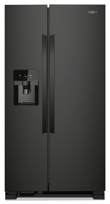 Whirlpool 33\" 21 Cu. Ft. Side-by-Side Refrigerator - Black - WRS321SDHB