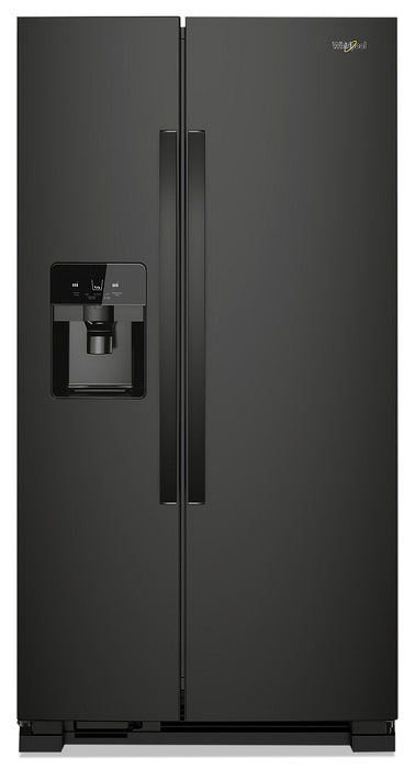 Whirlpool 36\" 25 Cu. Ft. Side-by-Side Refrigerator - Black - WRS325SDHB