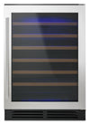 Whirlpool 24\" 5 Cu. Ft. Undercounter Wine Refrigerator - Stainless Steel - WUW35X24DS