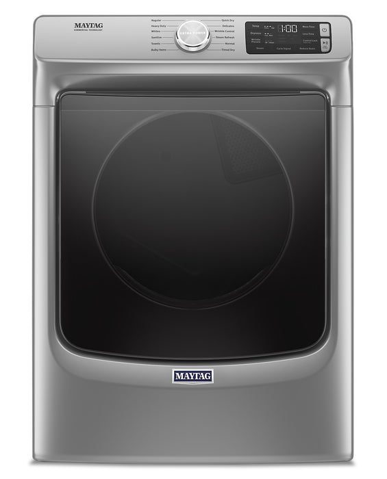 Maytag Front-Load 5.5 Cu. Ft. Washer with Extra Power and 7.3 Cu. Ft. Electric Steam Dryer – Slate