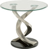 Trenton End Table - Modern style End Table Glass/Metal