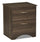 Aida Bedside 2-Drawer Nightstand, 19.2"W x 22.2"H, Made in Canada - Brown