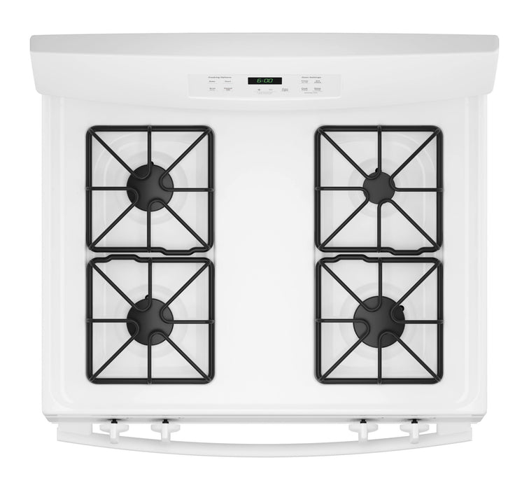 GE 4.8 Cu. Ft. Gas Range with Precise Simmer Burner and Sealed Cooktop Burner - White - JCGBS60DEKWW