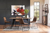 Amos 5-Piece Dining Package with Tess Chairs - Brown - Dining Room Set