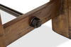 Galveston Sofa Table - Rustic style Sofa Table in Rustic Brown Acacia Solids and Veneers