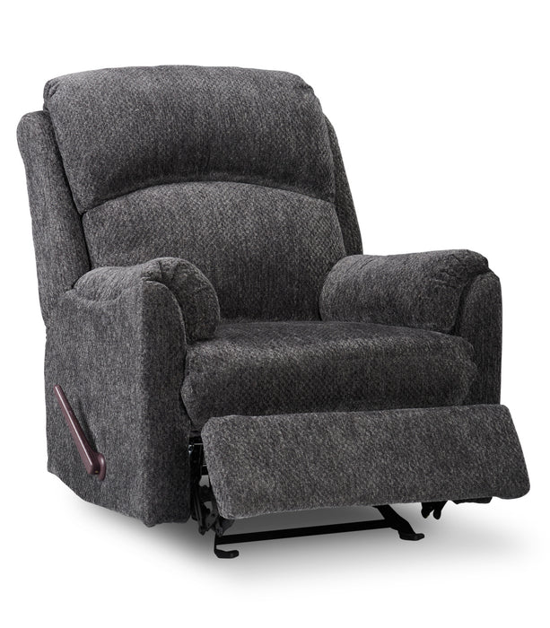 Made in Canada Baron 32\" Chenille Fabric Glider Reclining Chair - Grey