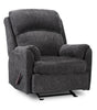Baron Chenille Glider Recliner - Grey 