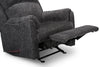 Baron Chenille Glider Recliner - Grey 