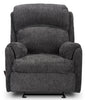 Baron Chenille Glider Recliner - Grey 