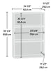 Boston 3-Shelf Bookcase – White