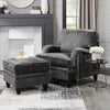 Bellmont Chenille Ottoman - Charcoal 