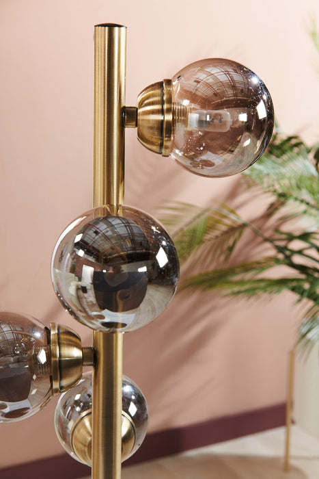 Bennie 25.75\" 4-Light Black and Gold Table Lamp