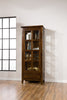 Bardini Display Cabinet - Traditional style Curio Cabinet in Light Brown Wood