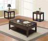 Sicily End Table – Brown - Contemporary style End Table in Deep Chocolate Wood