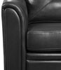 Andi Leather-Look Fabric Sofa – Black - Glam style Sofa in Black