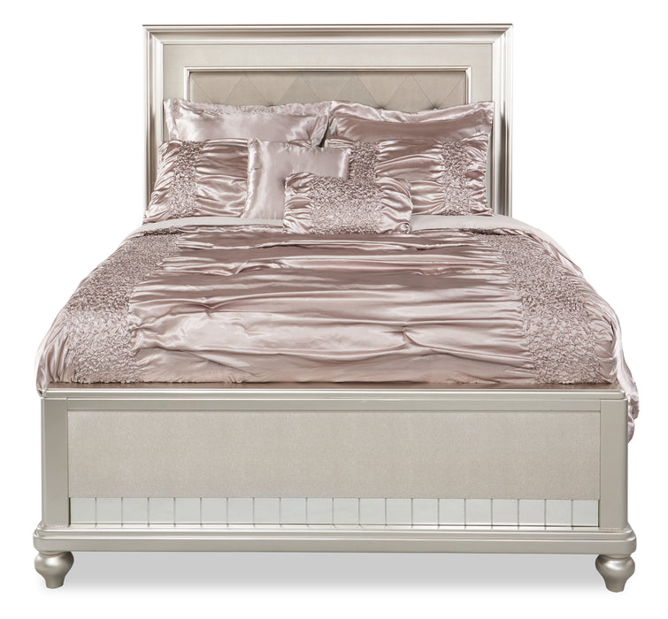 Beatrice 7-Piece King Comforter Set - Taupe