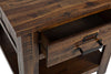 Casey End Table - Industrial, Rustic style End Table in Brown Acacia