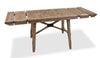 Cedar 7pc Dining Set with Table & 6 Chairs, Pine Wood, Trestle-Base, 72.07"W - Brown | Ensemble de salle à manger Cedar 7 pièces en pin avec table de 72,07 po (L), base à tréteaux et 6 chaises - brun