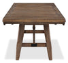 Cedar 7pc Dining Set with Table & 6 Chairs, Pine Wood, Trestle-Base, 72.07"W - Brown | Ensemble de salle à manger Cedar 7 pièces en pin avec table de 72,07 po (L), base à tréteaux et 6 chaises - brun