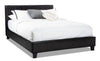 Chase Brown Full Bed - Contemporary style Bed in Brown Faux Leather