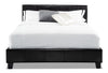Chase Brown Full Bed - Contemporary style Bed in Brown Faux Leather