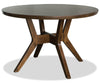 Chelsea Dining Table, 48"W Round - Walnut Brown