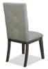Chelsea Fabric Dining Chair - Grey Brown