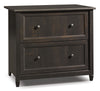 Edge Water Letter/Legal Filing Cabinet – Estate Black - Contemporary style Filing Cabinet in Black Wood