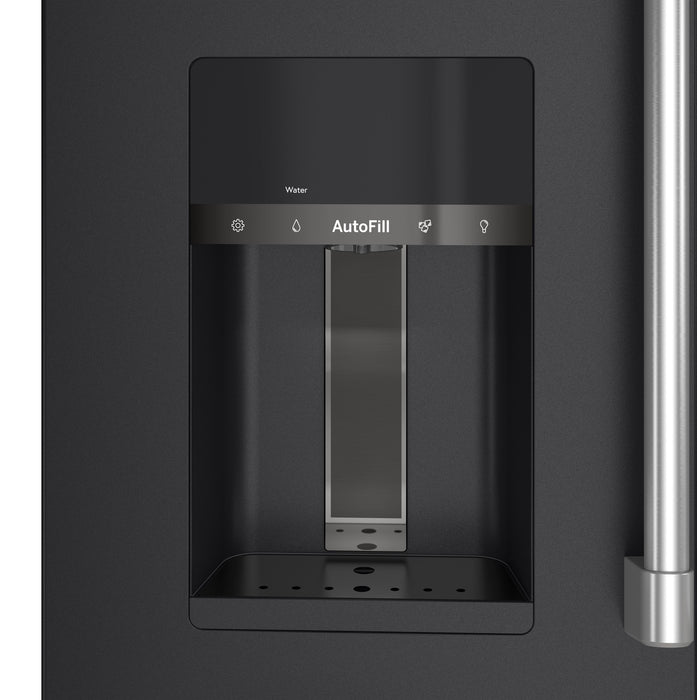 Cafe 36\" 27.8 Cu. Ft. French-Door Refrigerator - Matte Black - CVE28DP3ND1