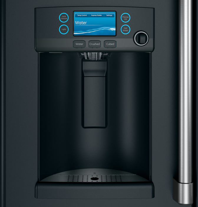 Cafe 36\" 22.2 Cu. Ft. French-Door Refrigerator - Matte Black - CYE22TP3MD1
