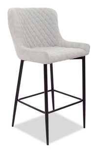 Demi Counter-Height Stool with Velvet-Like Fabric, 26