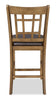 Dena Counter-Height Dining Chair - Oak 