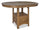 Dena Counter-Height Dining Table with 42-60"W Extension, Round  - Oak Brown