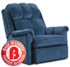 Navy Chenille Power Recliner - Contemporary style Chair in Navy