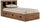 Driftwood Mates Bed with Bookcase Headboard Set for Kids, Brown - Full Size