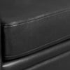 Andi Leather-Look Fabric Sofa – Black - Glam style Sofa in Black