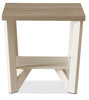 Arika 3-Piece Coffee and Two End Tables Package – Ivory - Contemporary style Occasional Table Package in White Wood