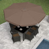 Tilting-Top Patio Umbrella – Sandy Brown|Parasol à dessus inclinable pour la terrasse - brun sable