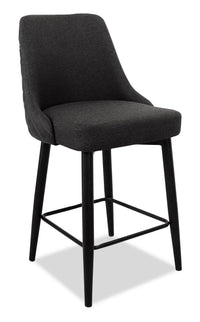 Eden Counter-Height Stool with Linen-Look Fabric, 25