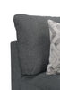 Evolve Linen-Look Fabric Modular Armless Chair - Charcoal 