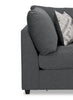 Evolve Linen-Look Fabric Modular Corner Chair - Charcoal 