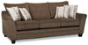 Febe Chenille Condo Sofa - Brown 