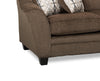 Febe Chenille Sofa - Brown 