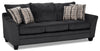 Febe Chenille Sofa - Charcoal 