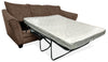 Febe Chenille Full-Size Condo Sofa Bed - Brown 